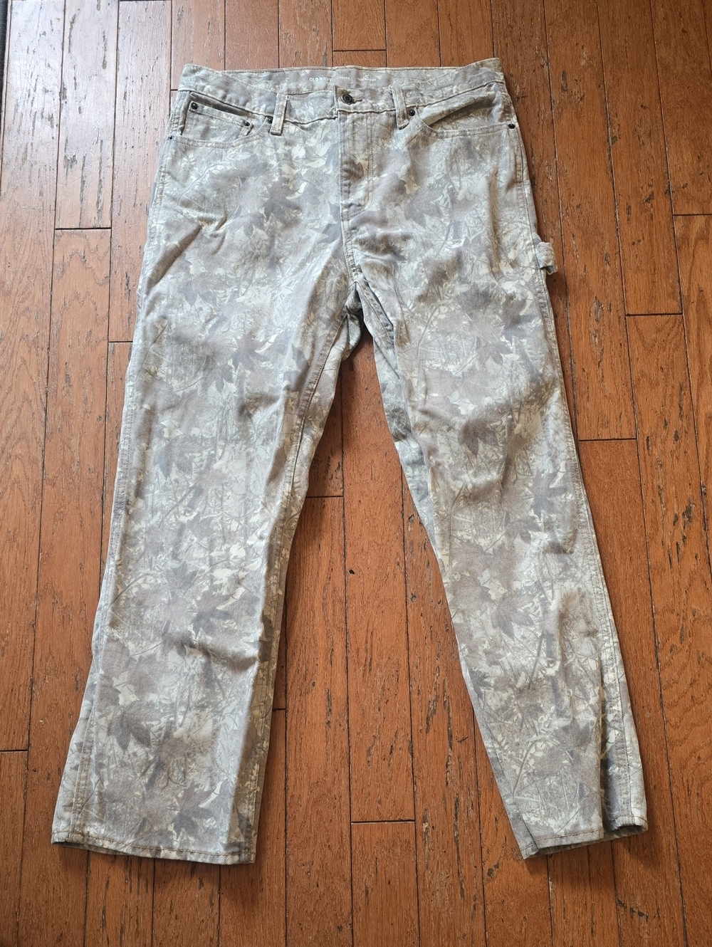 Old Navy Men's Light Neutral Camo Workwear  Pants